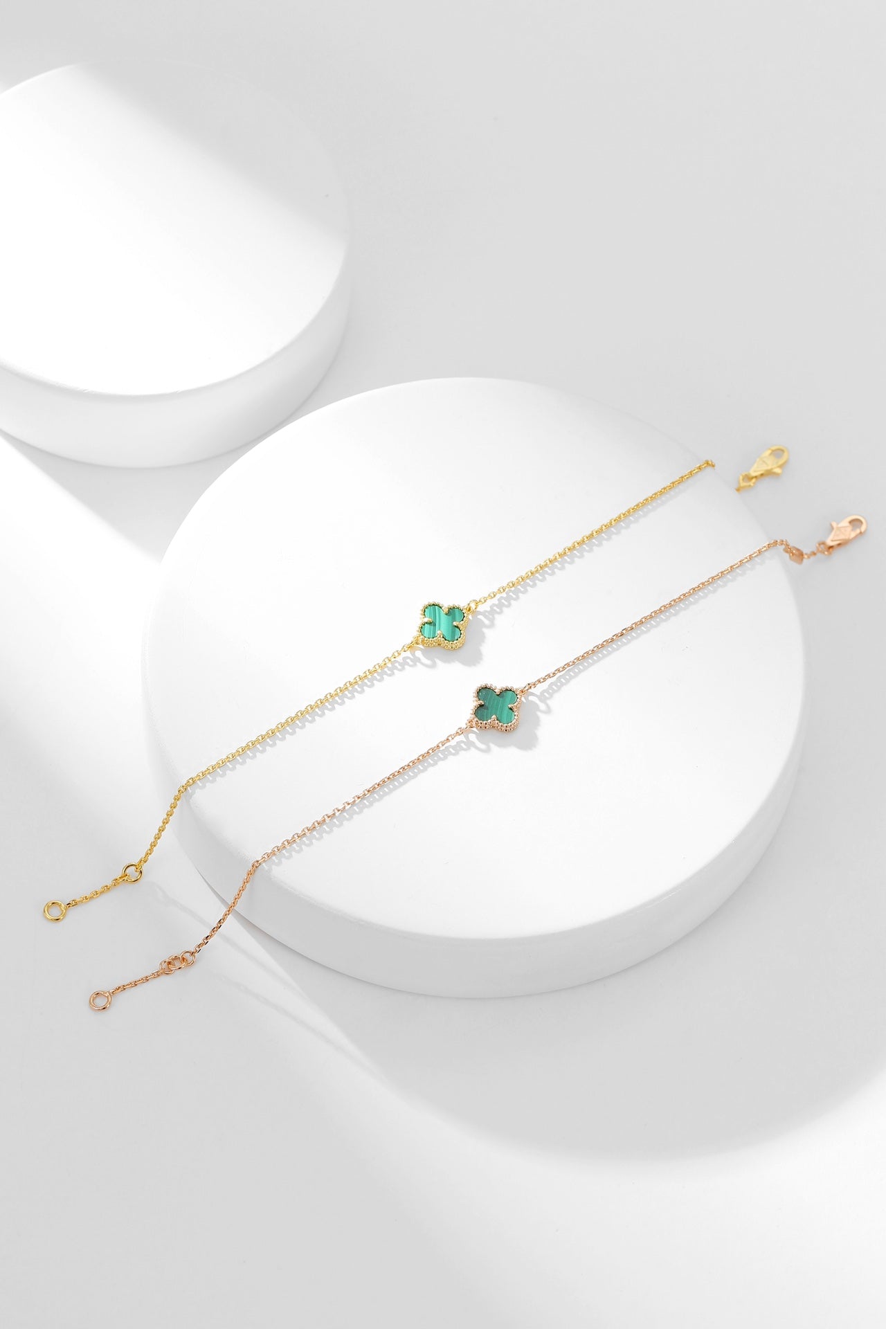 [Pearl Jewelrys]CLOVER BRACELET MALACHITE 1 MOTIF