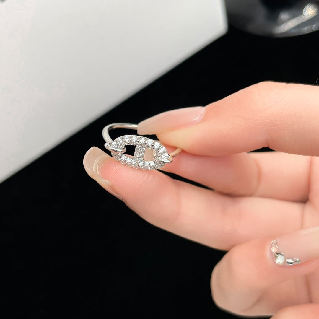 [Pearl Jewelrys]RONDE SMALL SILVER DIAMOND RING