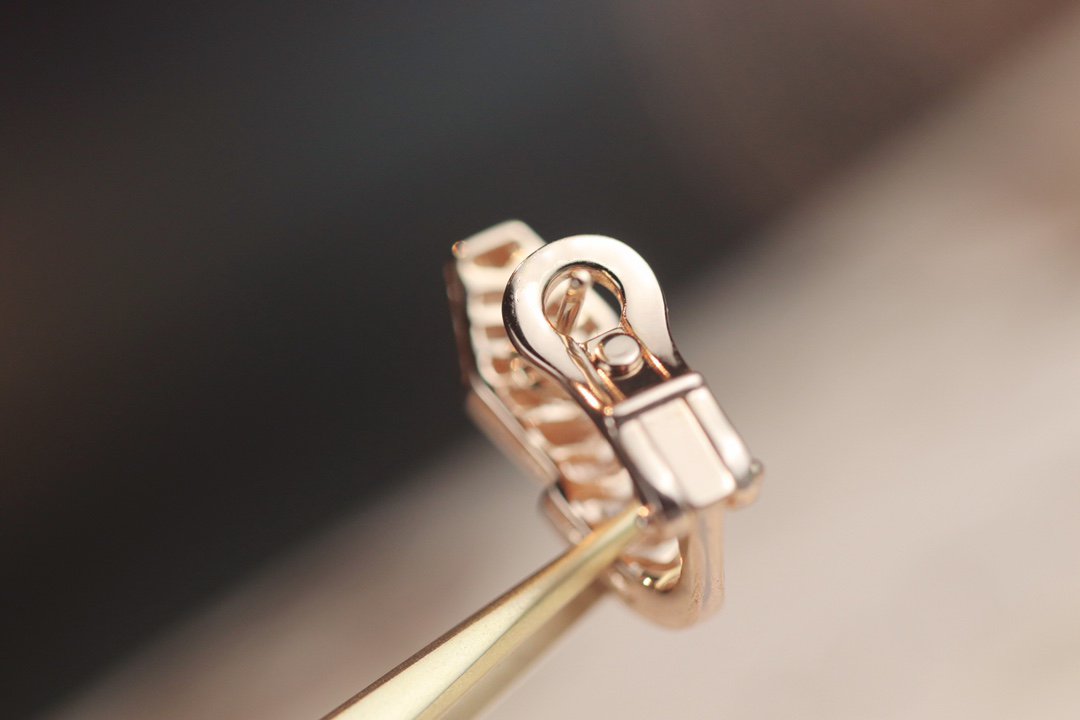 [Pearl Jewelrys]SERPENT PINK GOLD DIAMOND EARRINGS