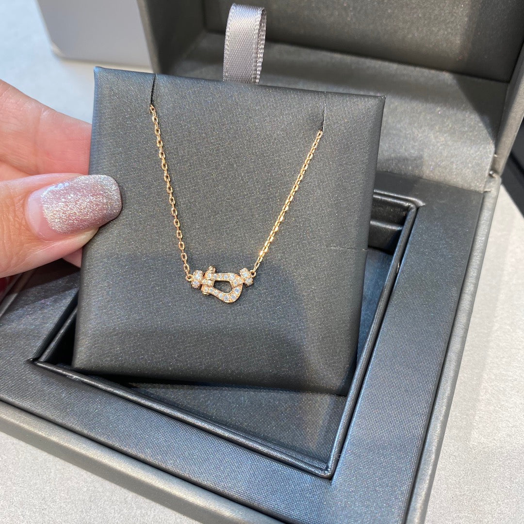 [Pearl Jewelrys]FORCE 10 DIAMOND PINK GOLD NECKLACE MINI MODEL