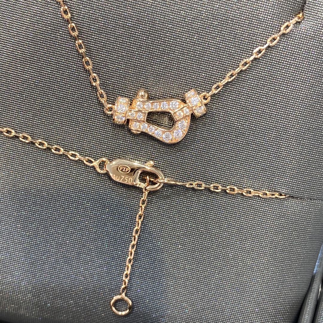 [Pearl Jewelrys]FORCE 10 DIAMOND PINK GOLD NECKLACE MINI MODEL