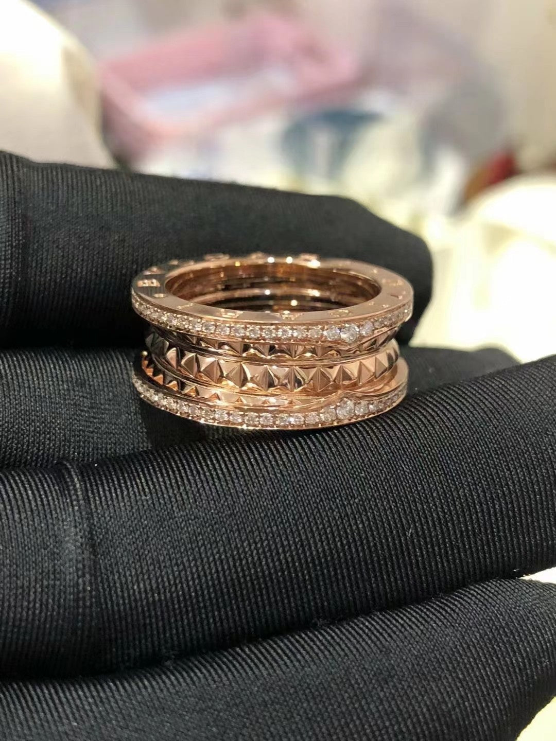 [Pearl Jewelrys]ZERO 1 ROCK DIAMOND PINK GOLD