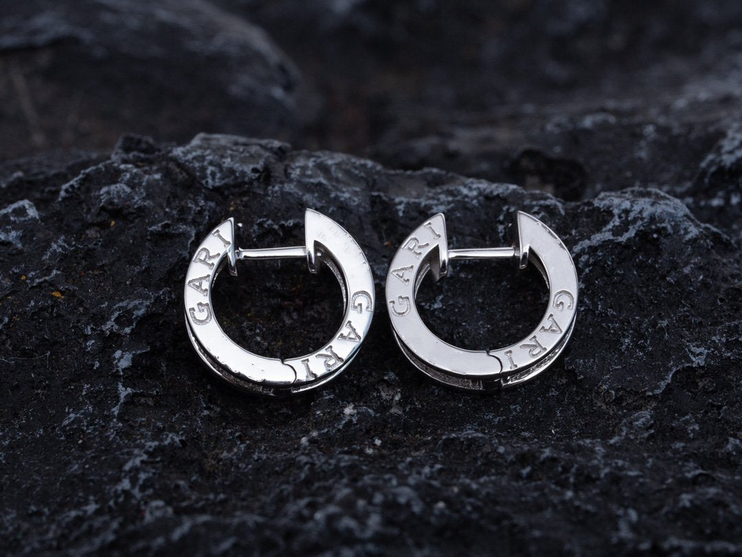 [Pearl Jewelrys]ZERO 1 MINI SILVER DIAMOND EARRINGS