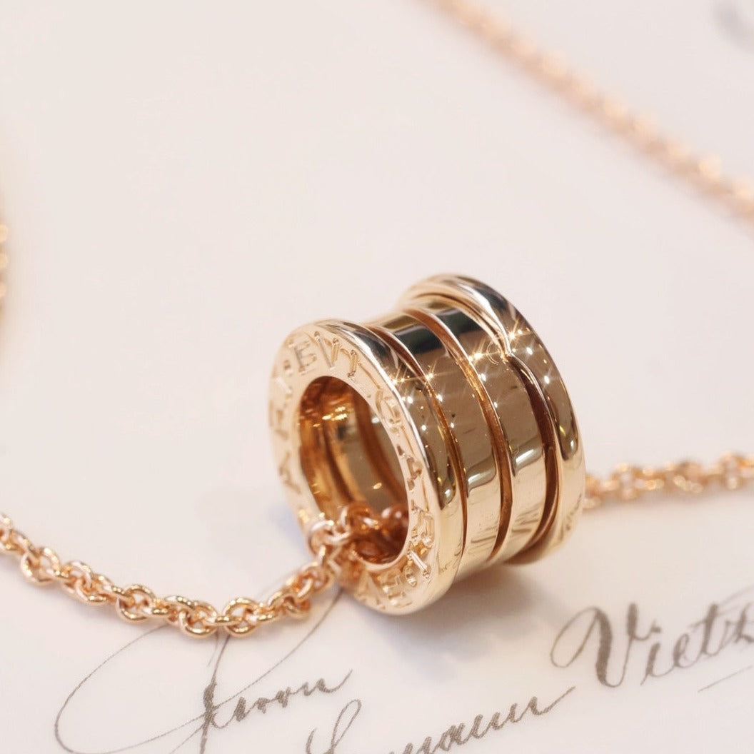 [Pearl Jewelrys]ZERO 1 PINK GOLD NECKLACE