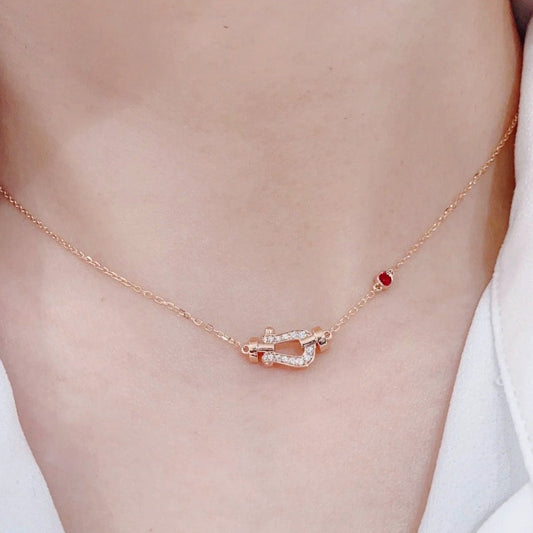 [Pearl Jewelrys]FORCE 10 DIAMOND PINK GOLD NECKLACE