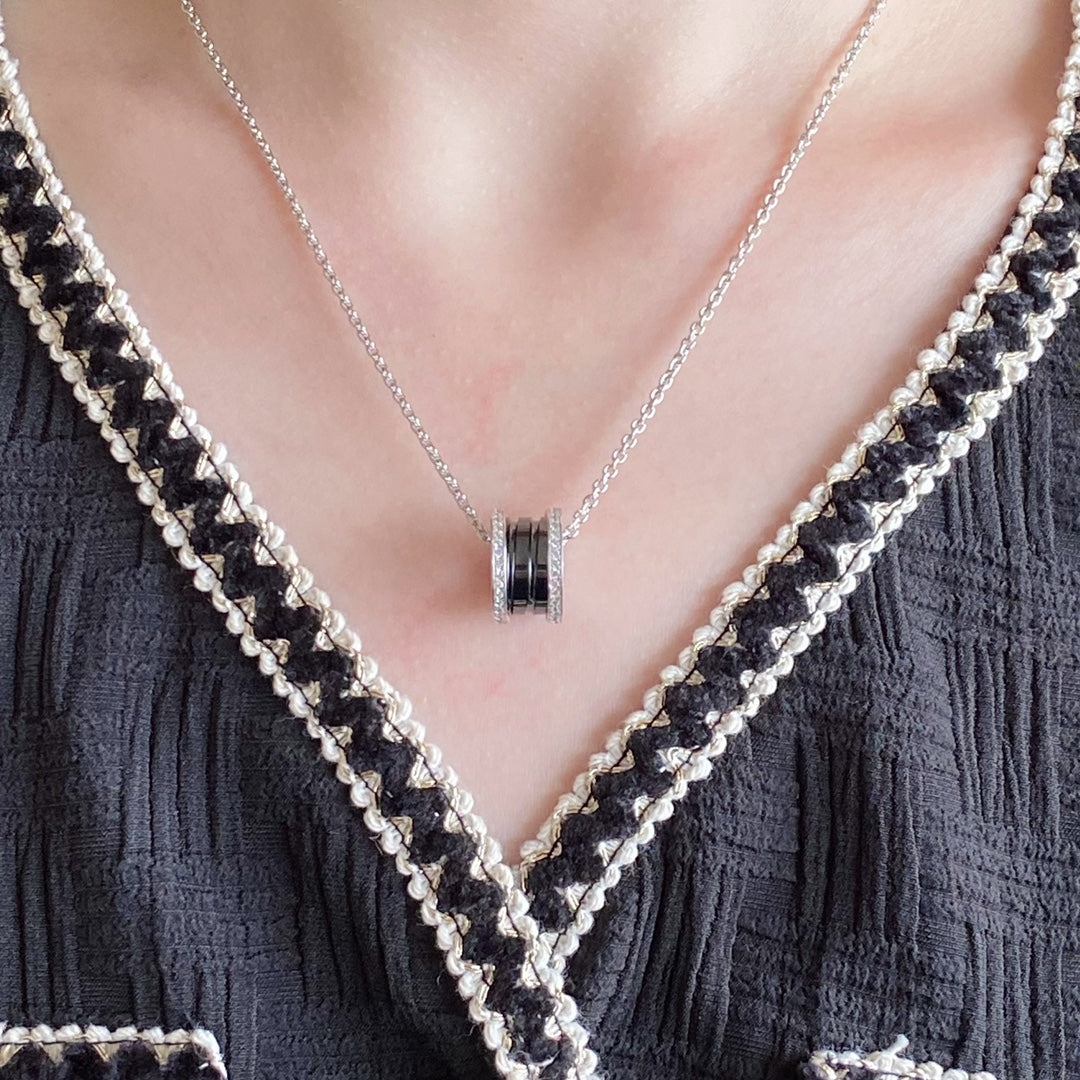 [Pearl Jewelrys]ZERO 1 DIAMOND CERAMIC NECKLACE