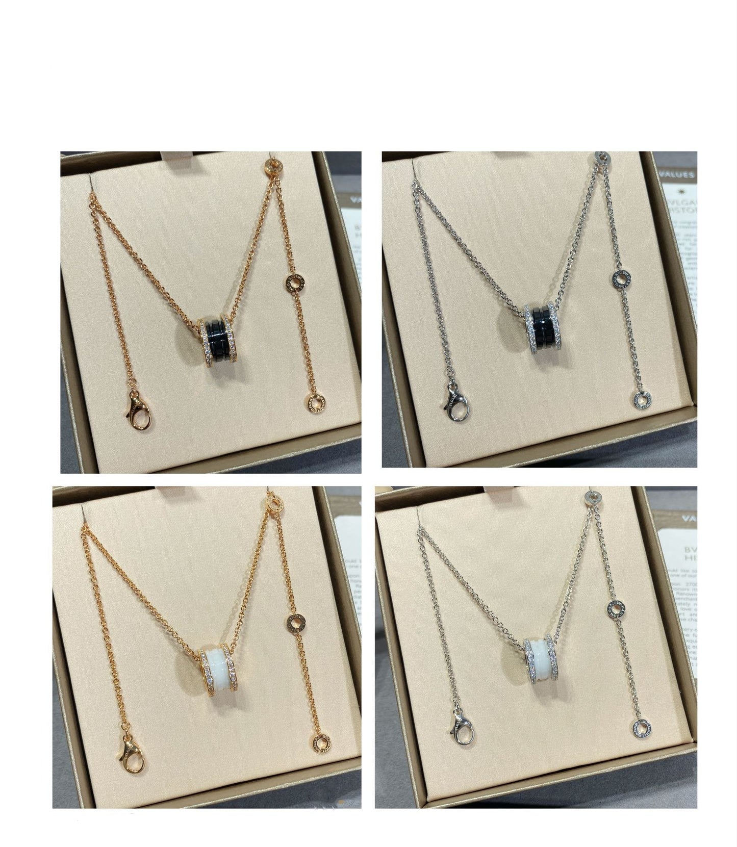 [Pearl Jewelrys]ZERO 1 DIAMOND CERAMIC NECKLACE