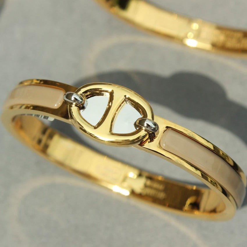 [Pearl Jewelrys]CLIC CHAINE GOLD BRACELET