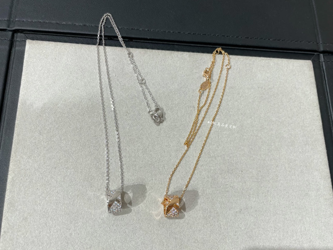 [Pearl Jewelrys]LIENS EVIDENCE DIAMOND PAVED NECKLACE