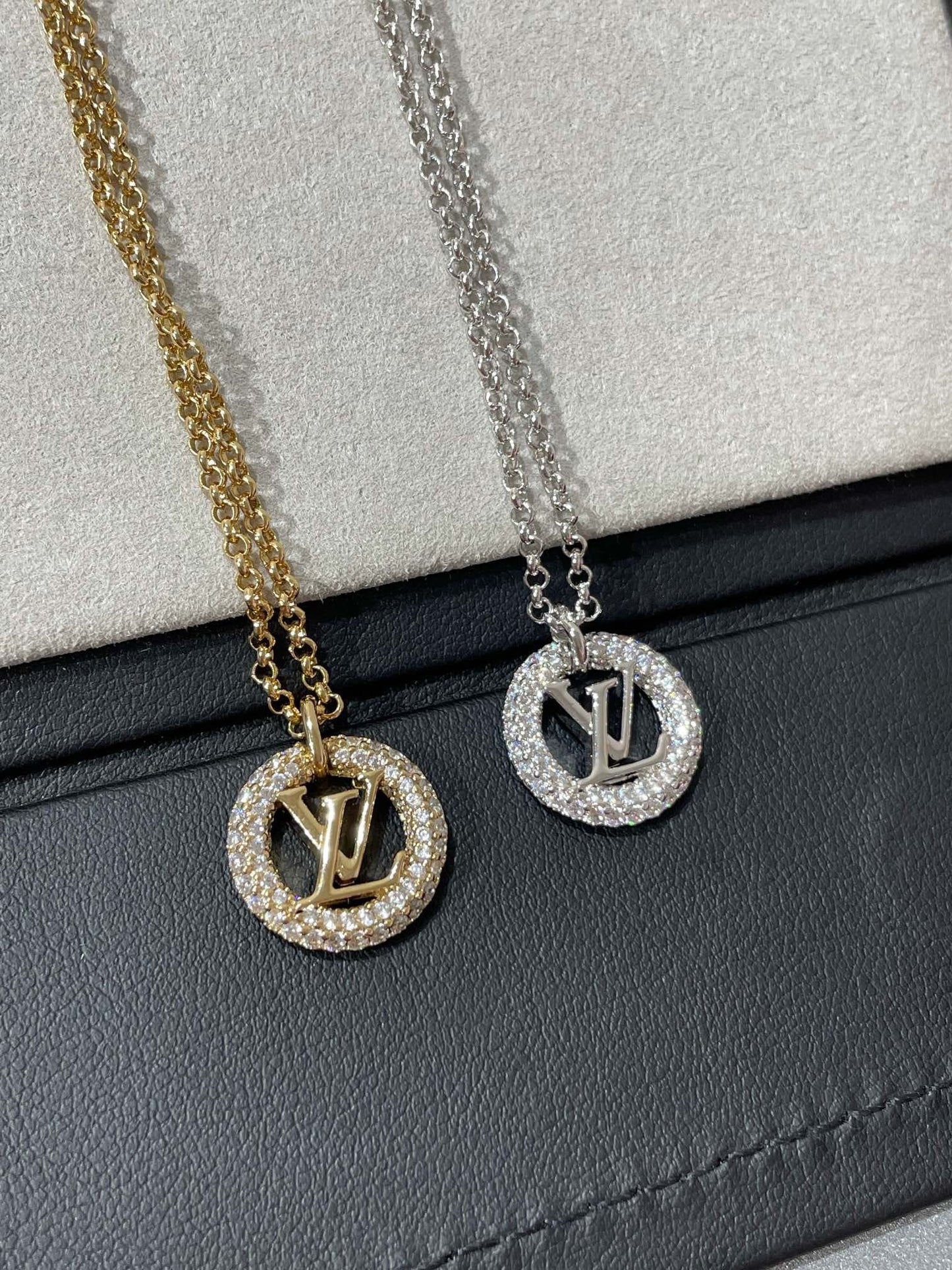 [Pearl Jewelrys]BY NIGHT DIAMOND PAVED NECKLACE