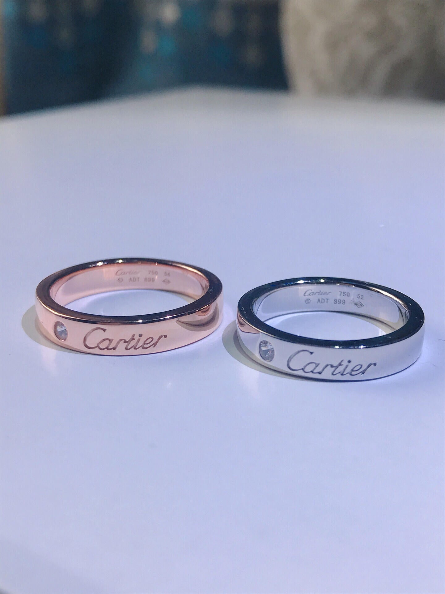 [Pearl Jewelrys]C PLATINUM 1 DIAMOND RING