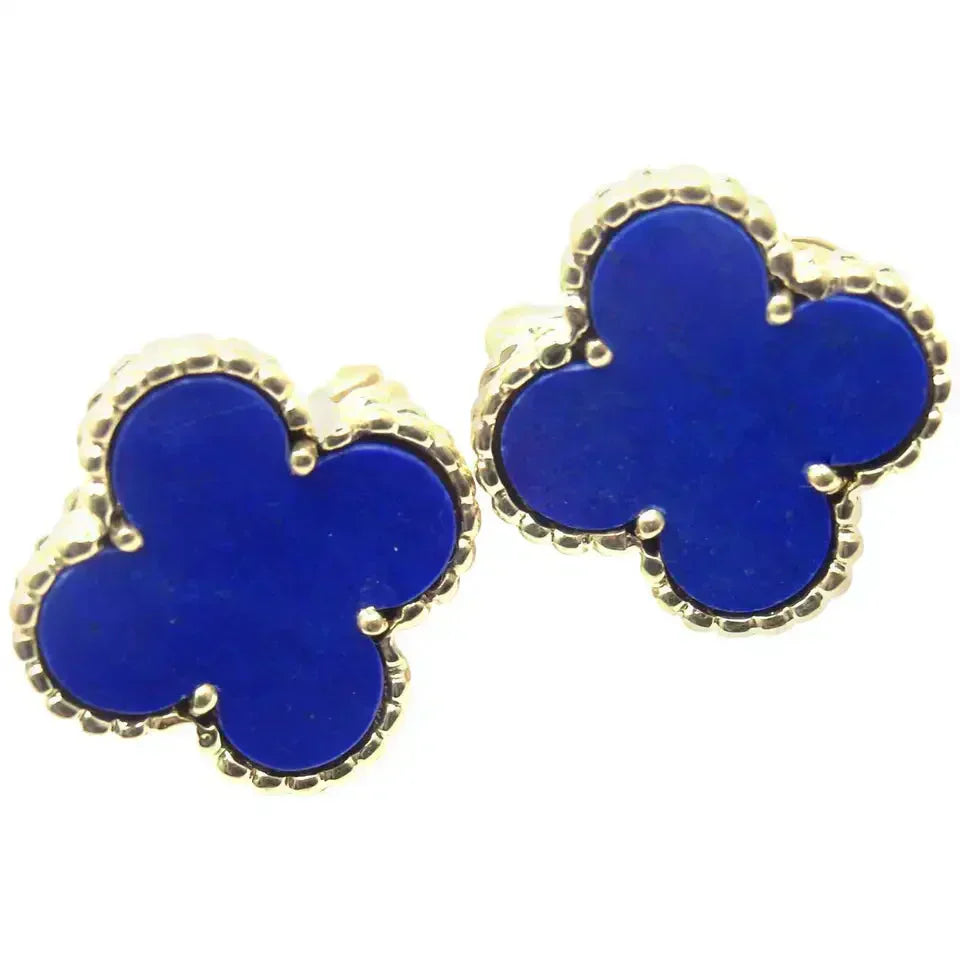 [Pearl Jewelrys]CLOVER MINI 9.5MM TURQUOISE EARRINGS