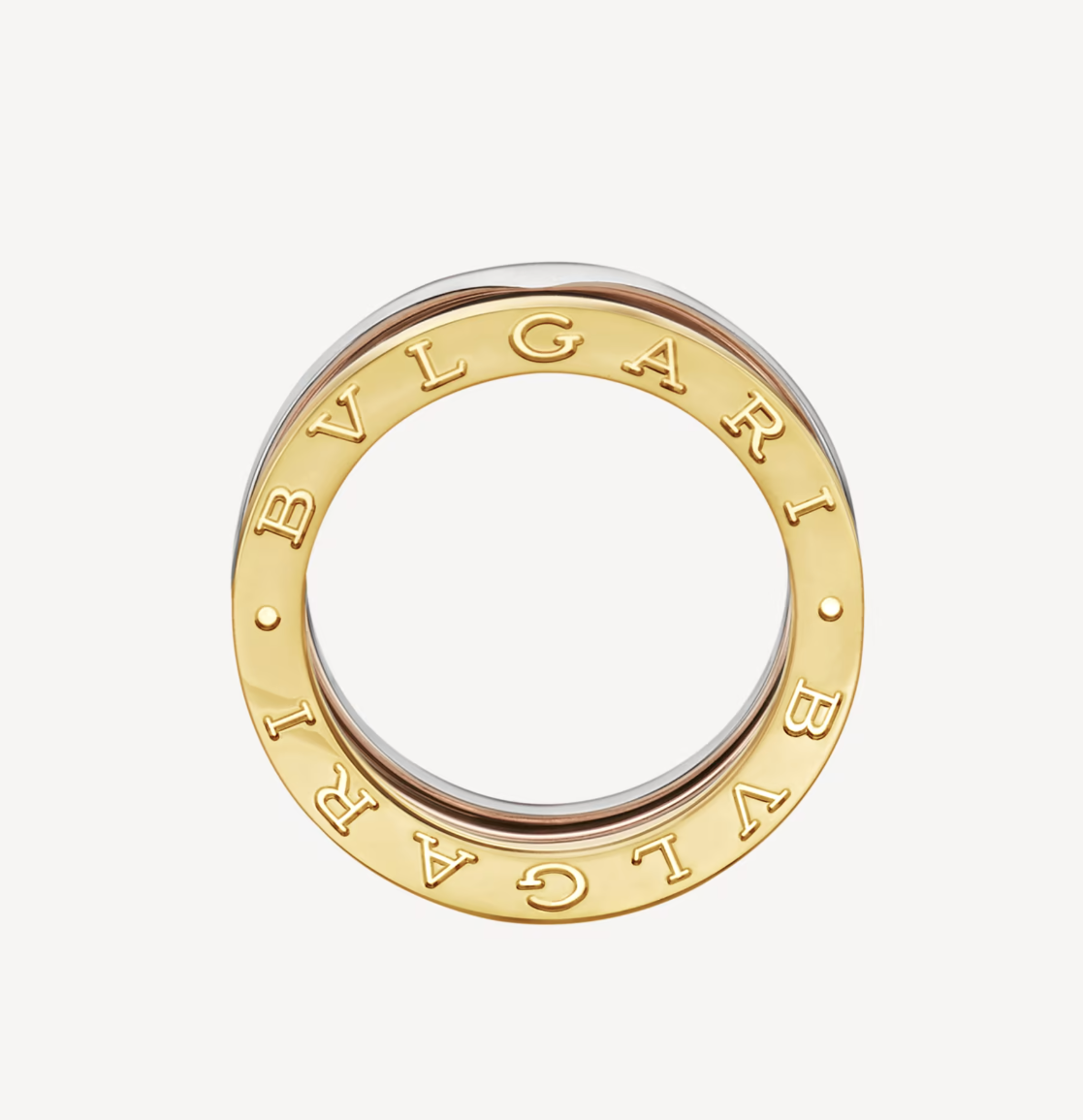 [Pearl Jewelrys]ZERO 1 THREE-BAND ROSE WHITE AND YELLOW RING