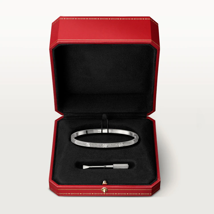 [Pearl Jewelrys]LOVE BRACELET 3.65MM DIAMOND-PAVED