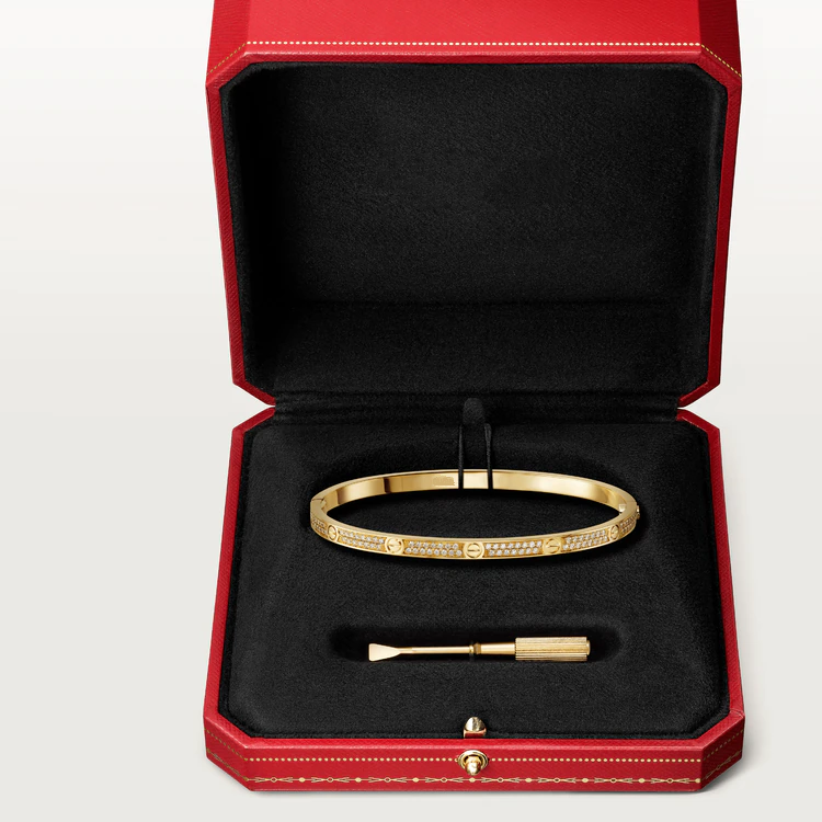 [Pearl Jewelrys]LOVE BRACELET 3.65MM DIAMOND-PAVED