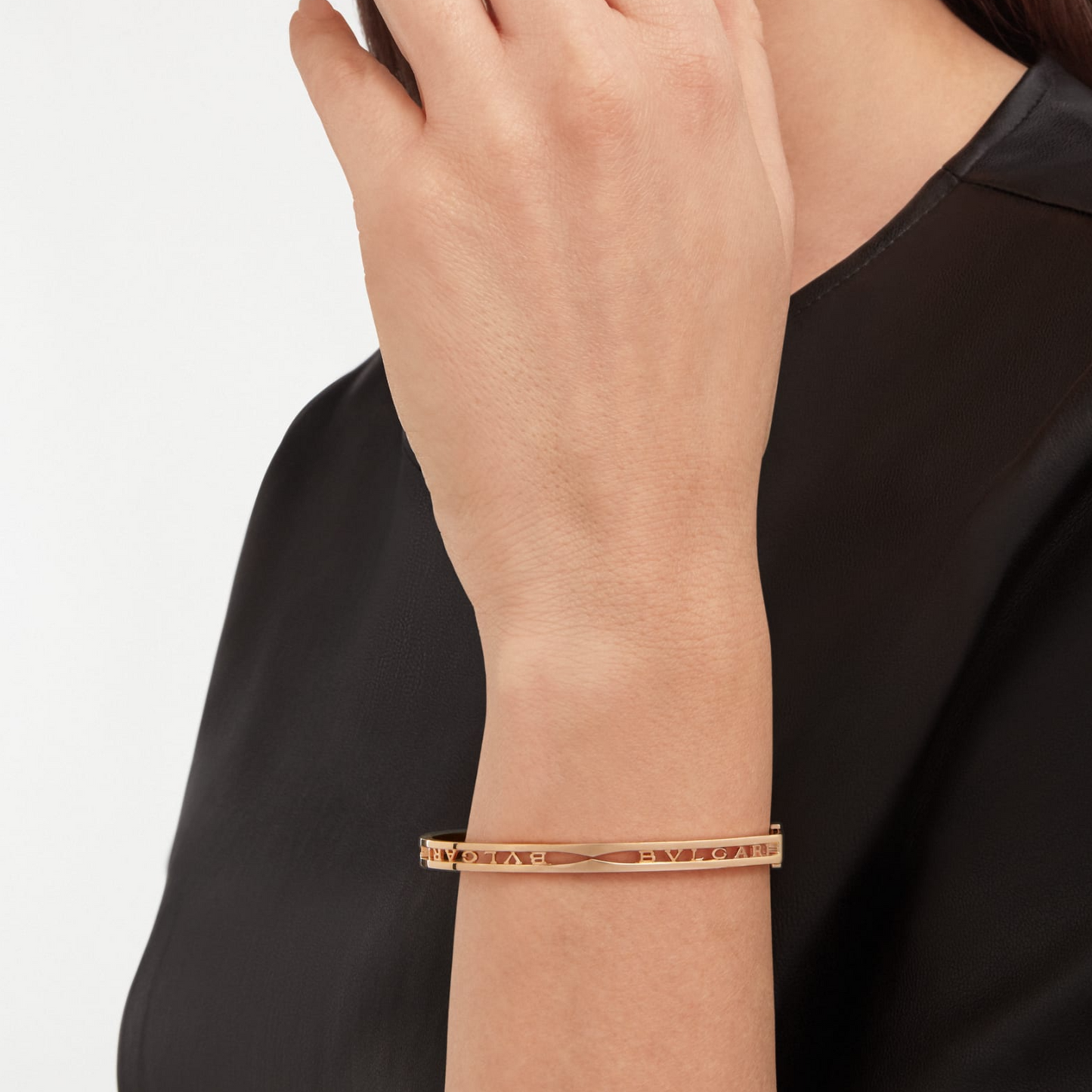 [Pearl Jewelrys]ZERO 1 SPIRAL LOGO PINK GOLD BRACELET