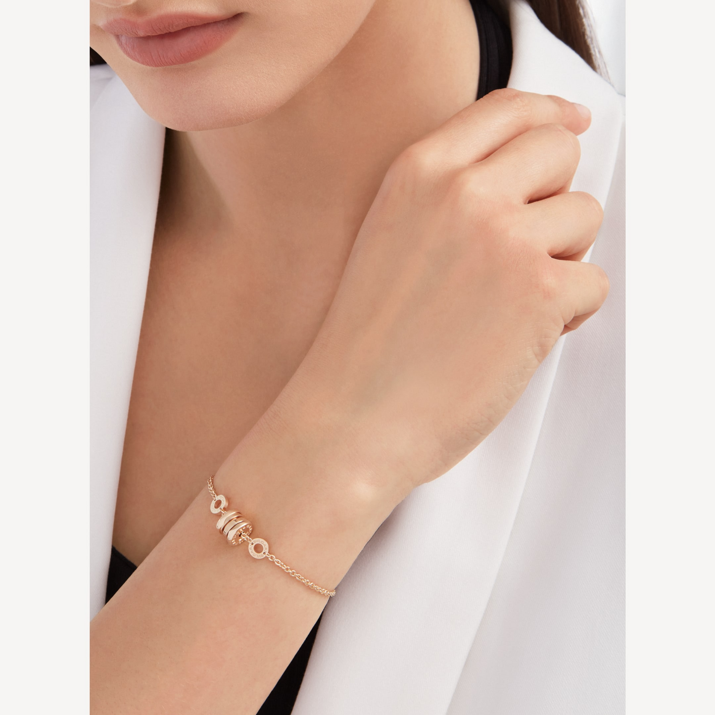 [Pearl Jewelrys]ZERO 1 SOFT PINK GOLD BRACELET