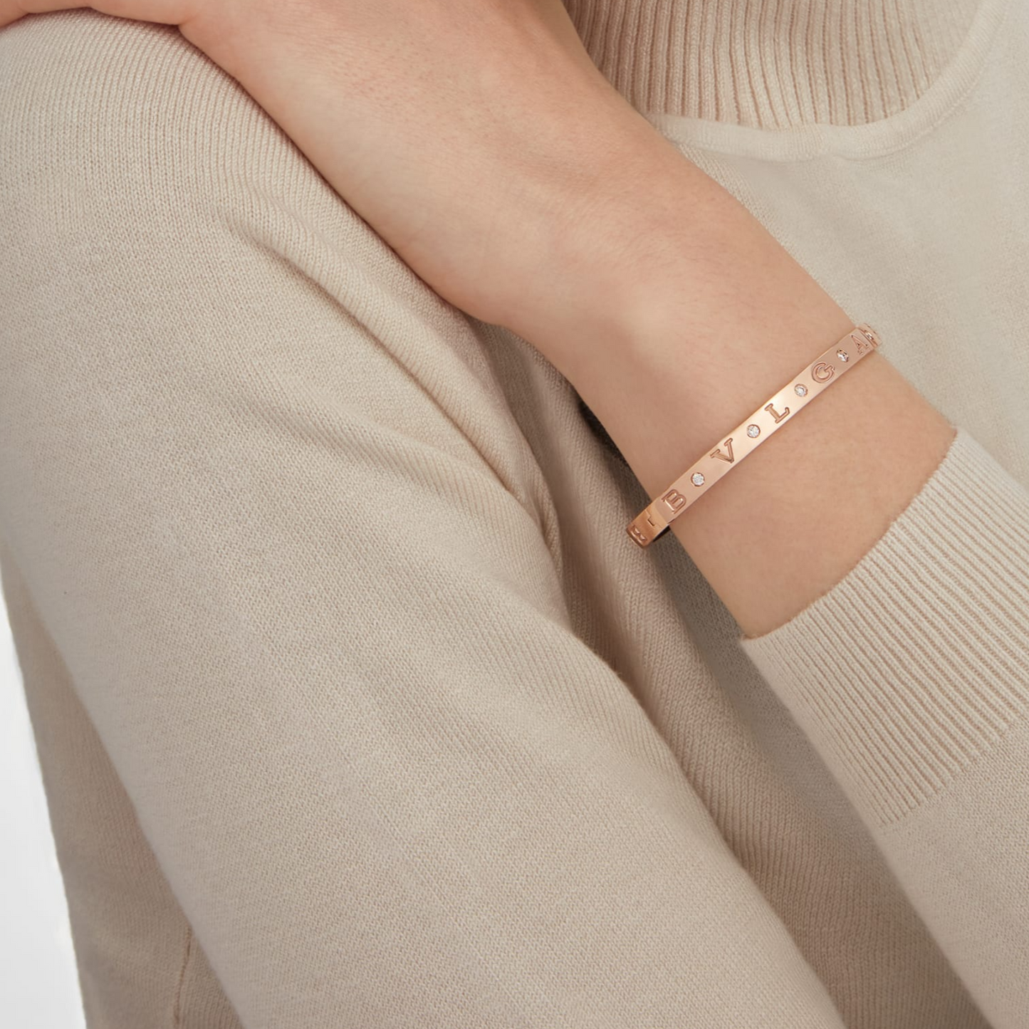 [Pearl Jewelrys]ZERO 1 PINK GOLD 12 DIAMONDS BRACELET