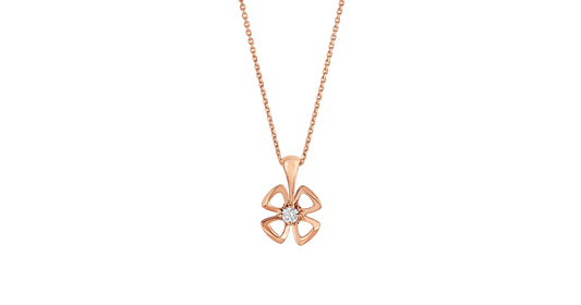 [Pearl Jewelrys]FIOREVER NECKLACE DIAMOND CENTER