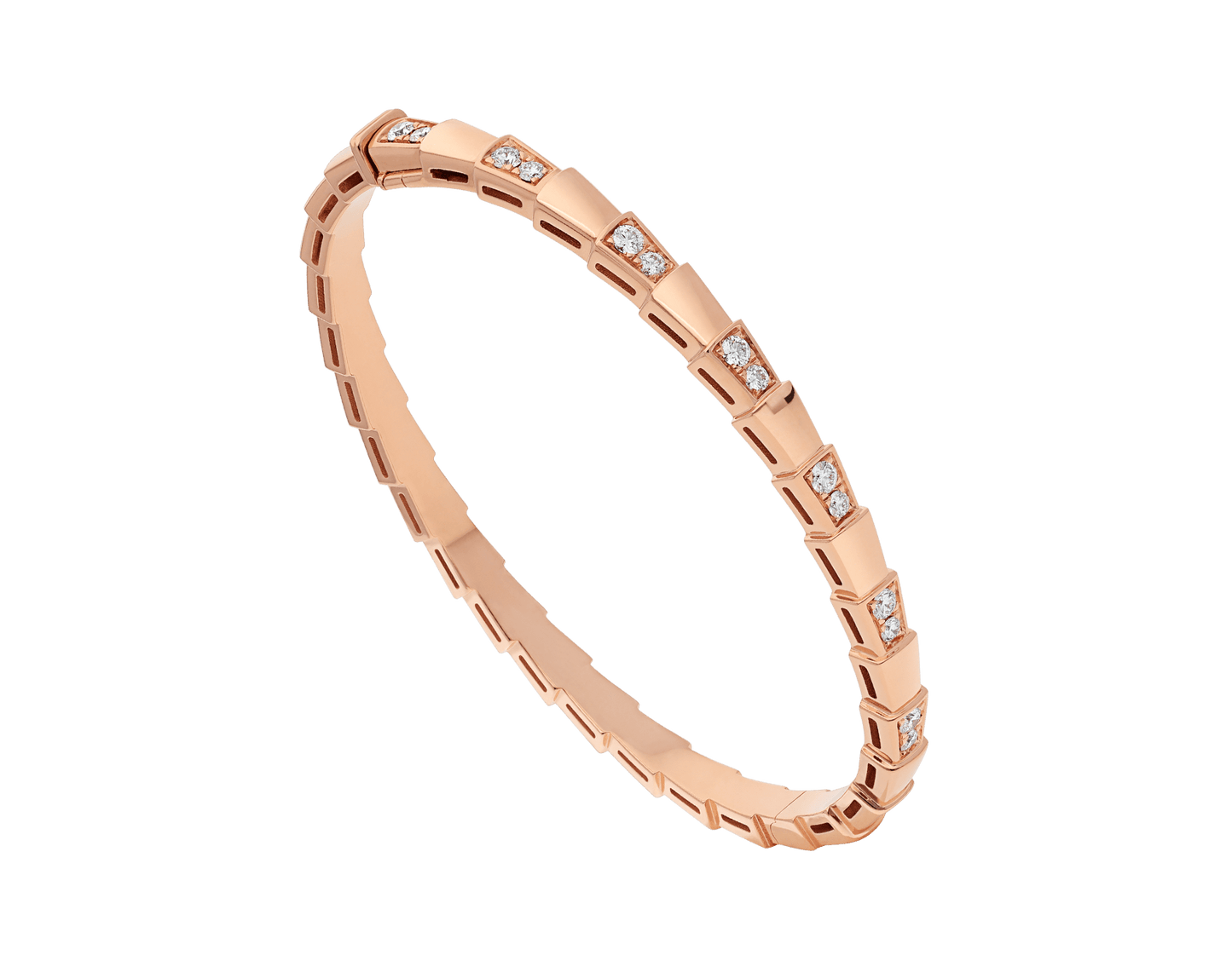 [Pearl Jewelrys]SERPENTI SMALL BRACELET PINK GOLD DIAMOND