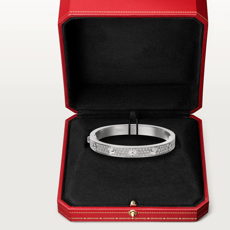 [Pearl Jewelrys]LOVE BRACELET 6.1MM DIAMOND-PAVED