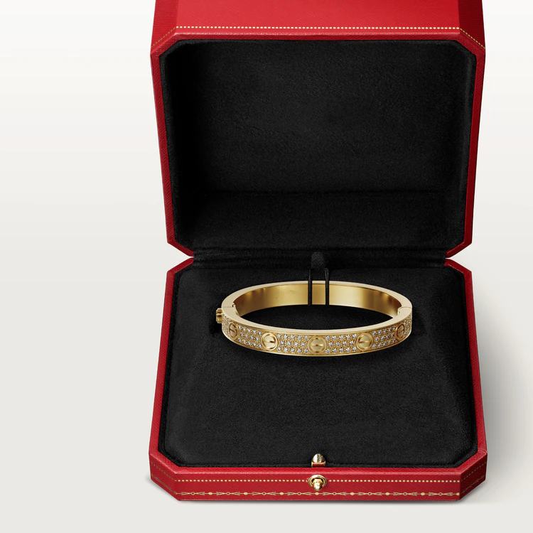[Pearl Jewelrys]LOVE BRACELET 6.1MM DIAMOND-PAVED