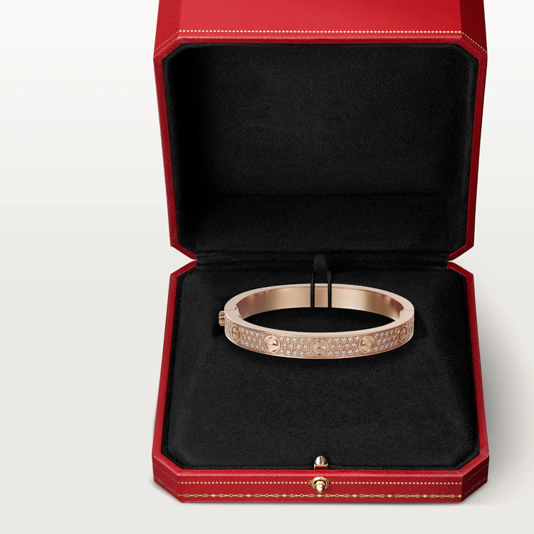 [Pearl Jewelrys]LOVE BRACELET 6.1MM DIAMOND-PAVED
