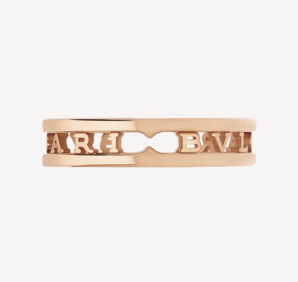 [Pearl Jewelrys]ZERO 1 ONE-BAND WITH OPENWORK LOGO SPIRAL RING