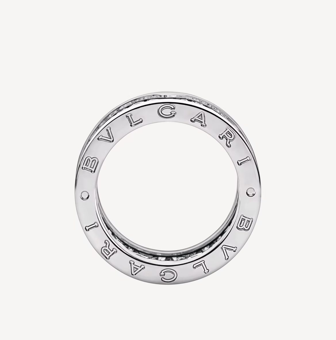 [Pearl Jewelrys]ZERO 1 WITH PAVED DIAMONDS ON THE SPIRAL RING