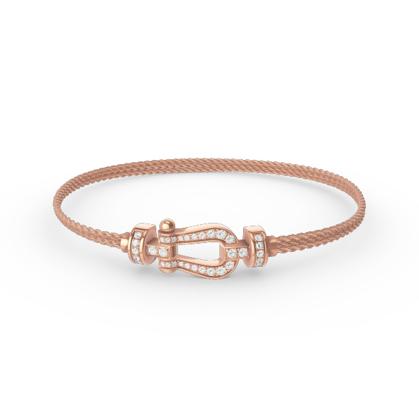 [Pearl Jewelrys]FORCE SMALL HORSESHOE  DIAMOND CHAIN ROPE BRACELET