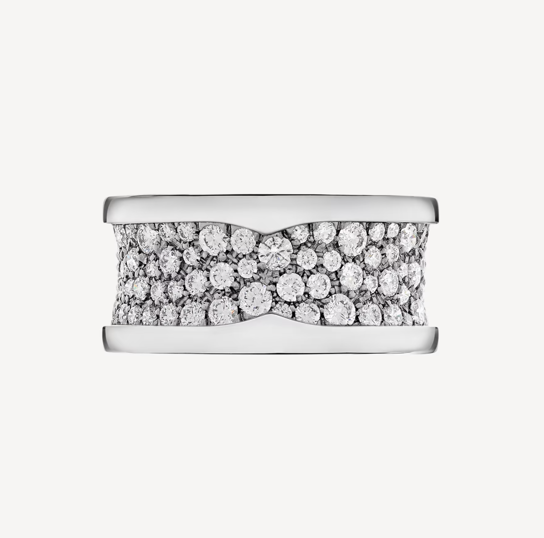[Pearl Jewelrys]ZERO 1 WITH PAVED DIAMONDS ON THE SPIRAL RING