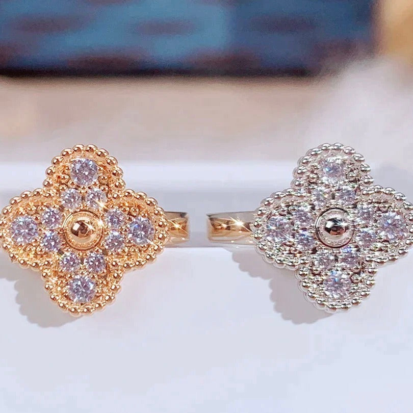 [Pearl Jewelrys]CLOVER DIAMOND RING