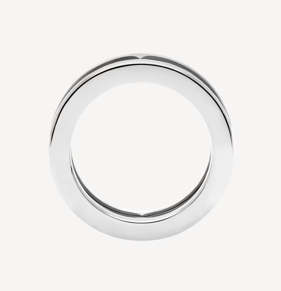 [Pearl Jewelrys]ZERO 1 ONE-BAND WITH OPENWORK LOGO SPIRAL RING