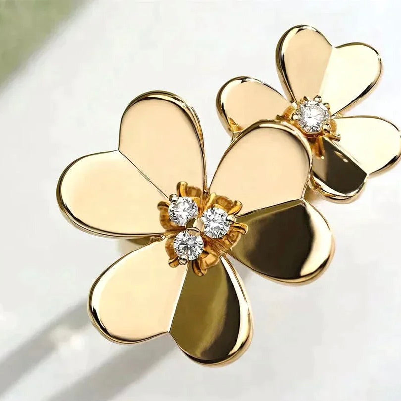 [Pearl Jewelrys]CLOVER COMOS GOLD DIAMOND RING