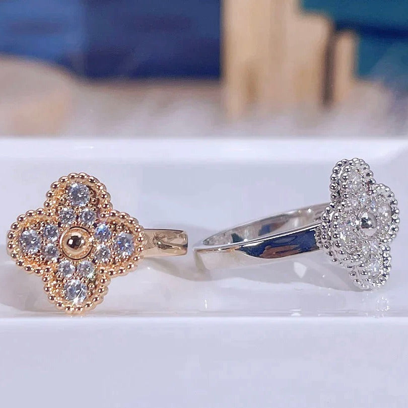 [Pearl Jewelrys]CLOVER DIAMOND RING