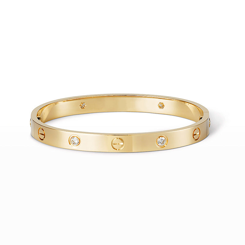 [Pearl Jewelrys]LOVE BRACELET 6.1MM 4 DIAMONDS