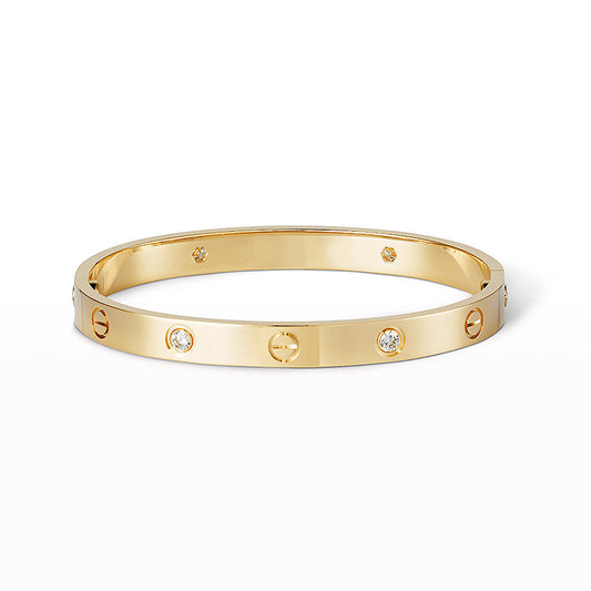 [Pearl Jewelrys]LOVE BRACELET 6.1MM 4 DIAMONDS