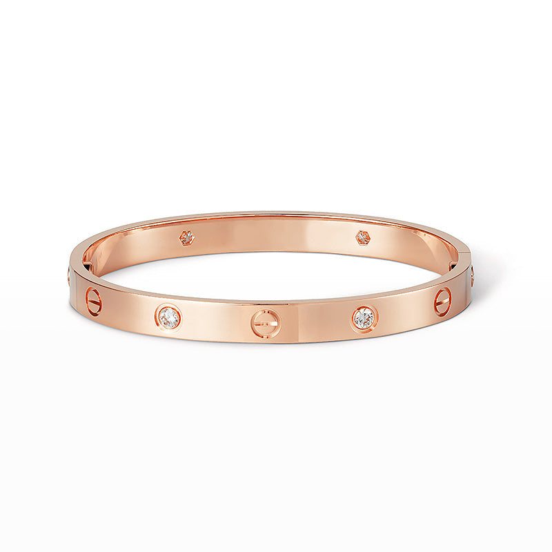 [Pearl Jewelrys]LOVE BRACELET 6.1MM 4 DIAMONDS