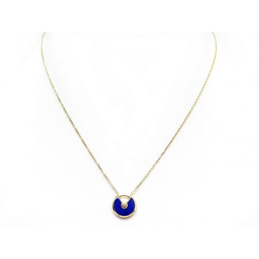 [Pearl Jewelrys]AMULETTE ROSE GOLD AGATE NECKLACE
