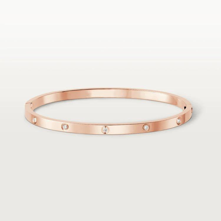 [Pearl Jewelrys]LOVE BRACELET 3.65MM 10 DIAMONDS
