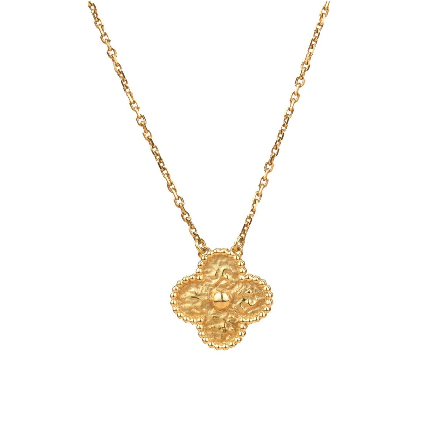 [Pearl Jewelrys]CLOVER 15MM  BRONZING NECKLACE