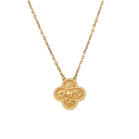 [Pearl Jewelrys]CLOVER 15MM  BRONZING NECKLACE