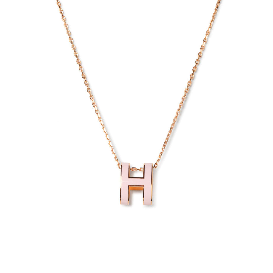 [Pearl Jewelrys]POP H PEDANT PINK GOLD