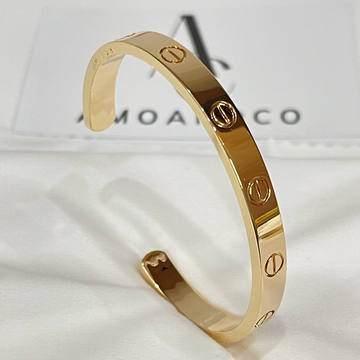 [Pearl Jewelrys]LOVE BRACELET 6.1MM OPEN CUFF