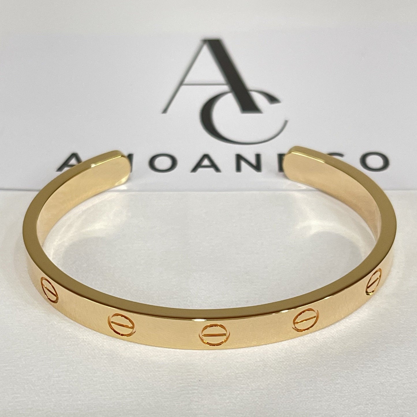 [Pearl Jewelrys]LOVE BRACELET 6.1MM OPEN CUFF