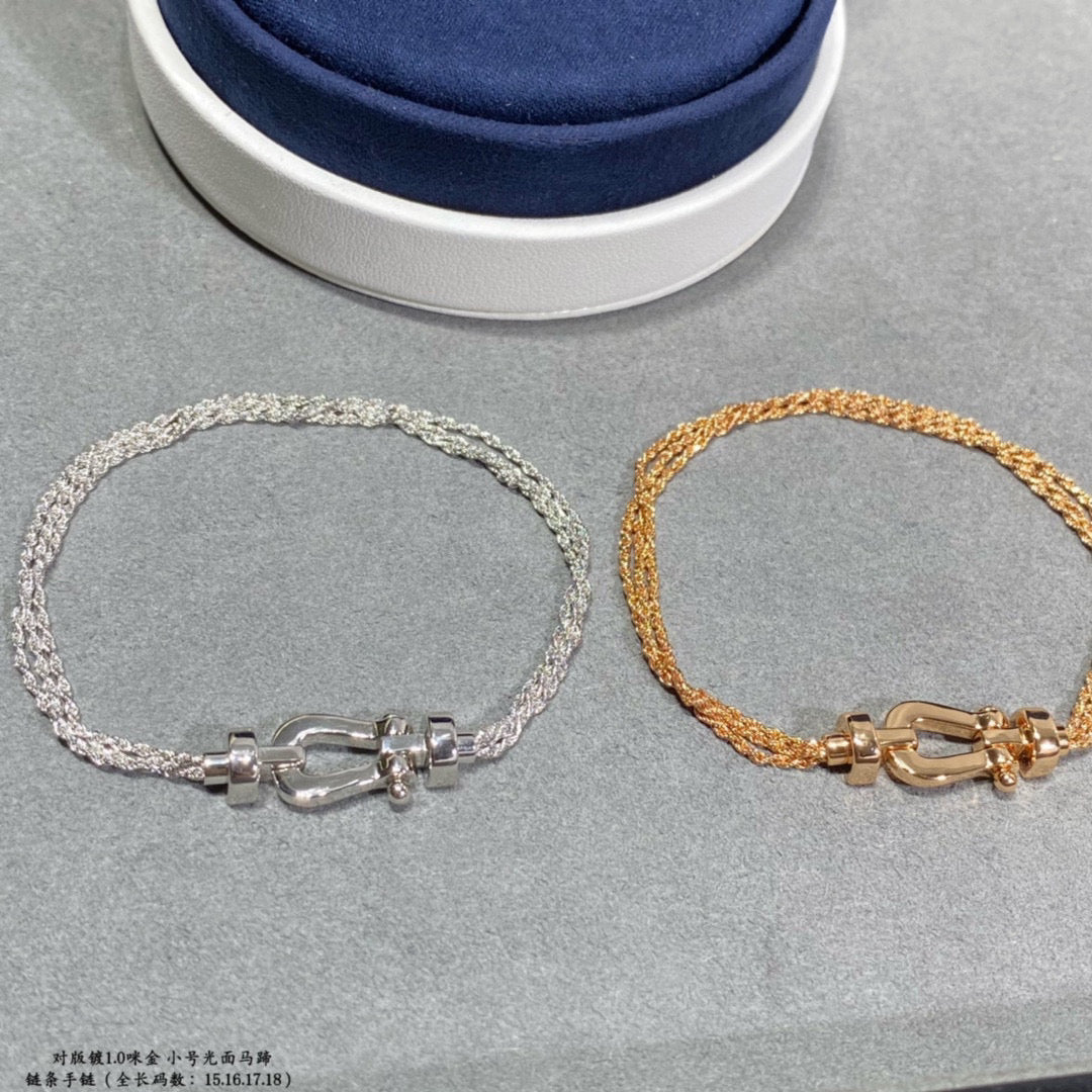[Pearl Jewelrys]FORCE SMALL HORSESHOE  DIAMOND CHAIN ROPE BRACELET