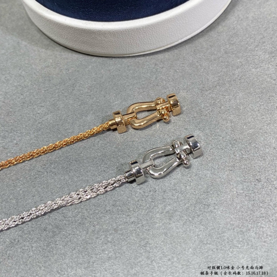 [Pearl Jewelrys]FORCE SMALL HORSESHOE  DIAMOND CHAIN ROPE BRACELET