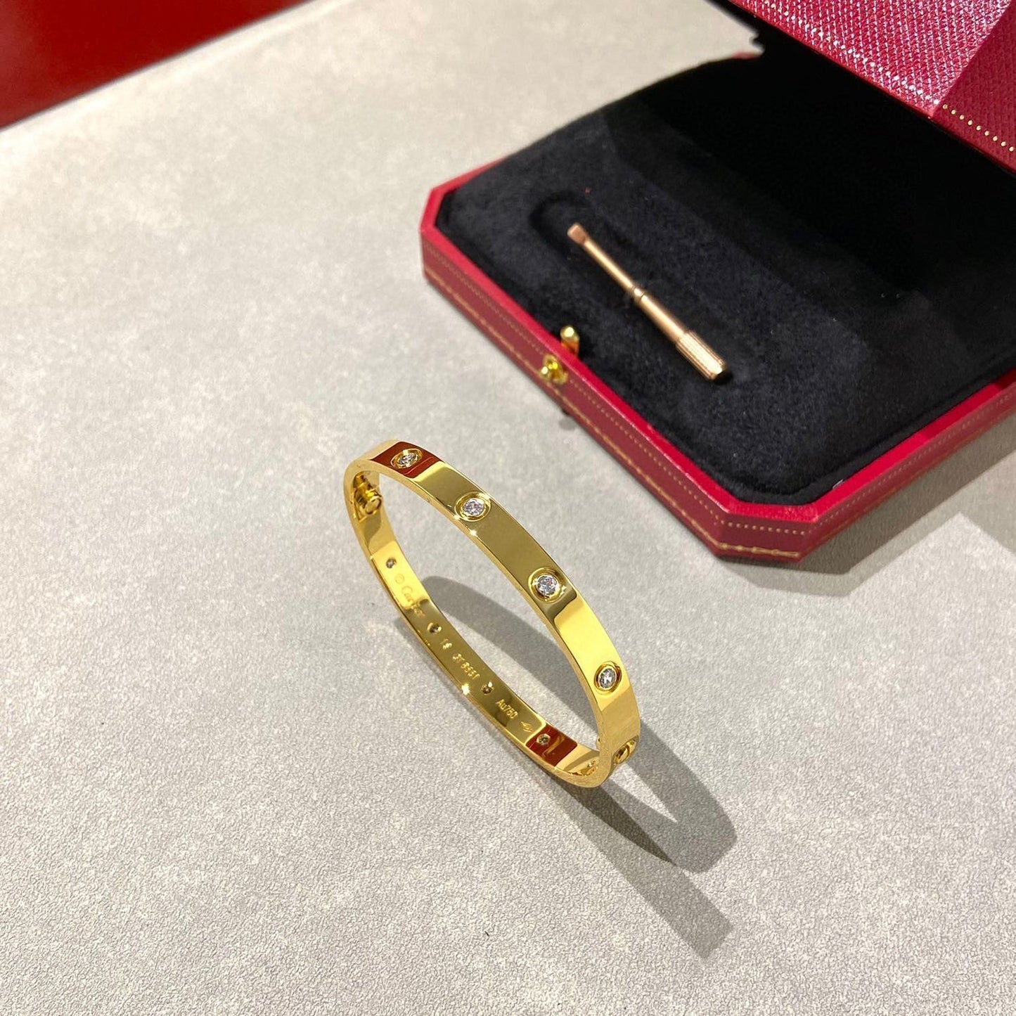 [Pearl Jewelrys]LOVE BRACELET 6.1MM 10 DIAMONDS