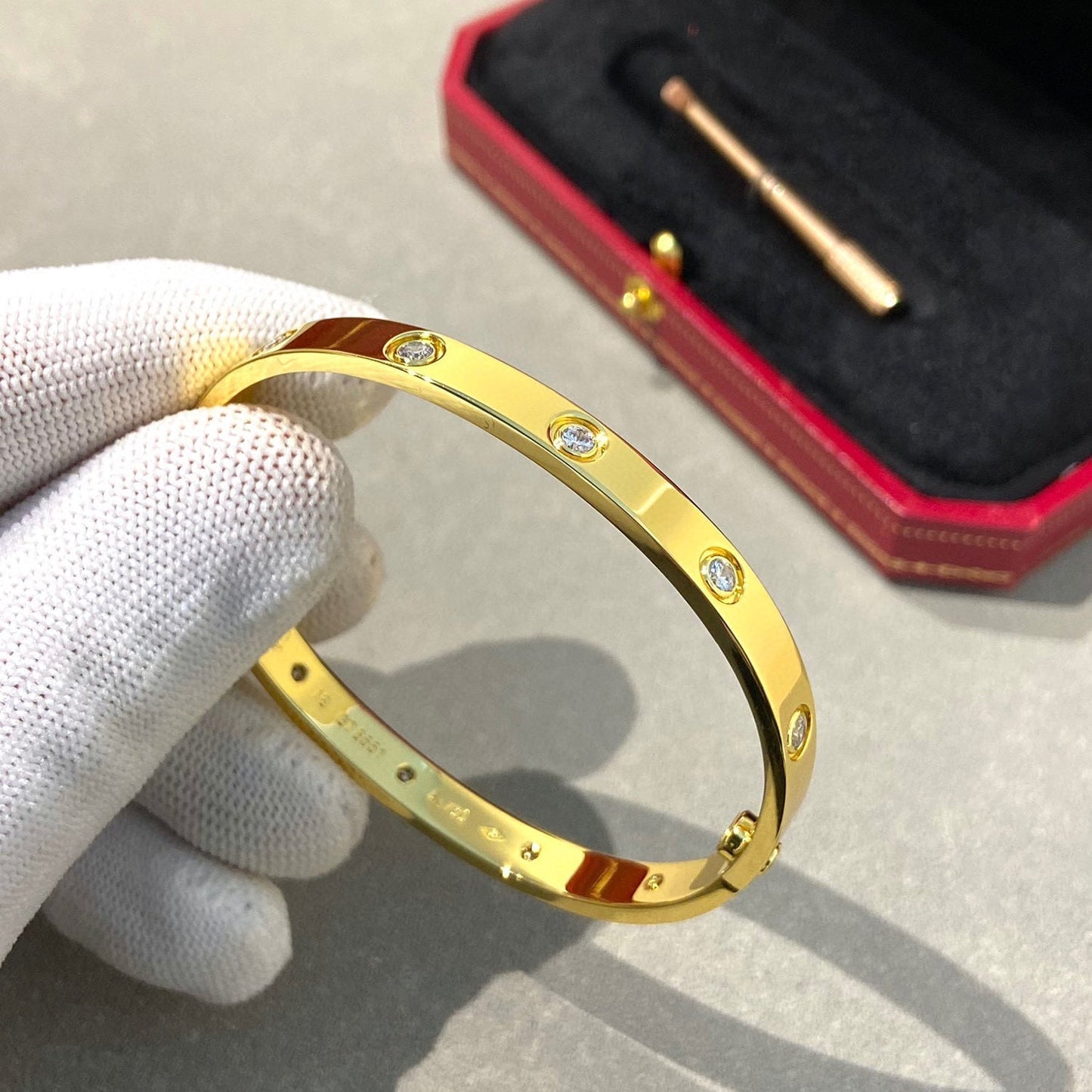 [Pearl Jewelrys]LOVE BRACELET 6.1MM 10 DIAMONDS