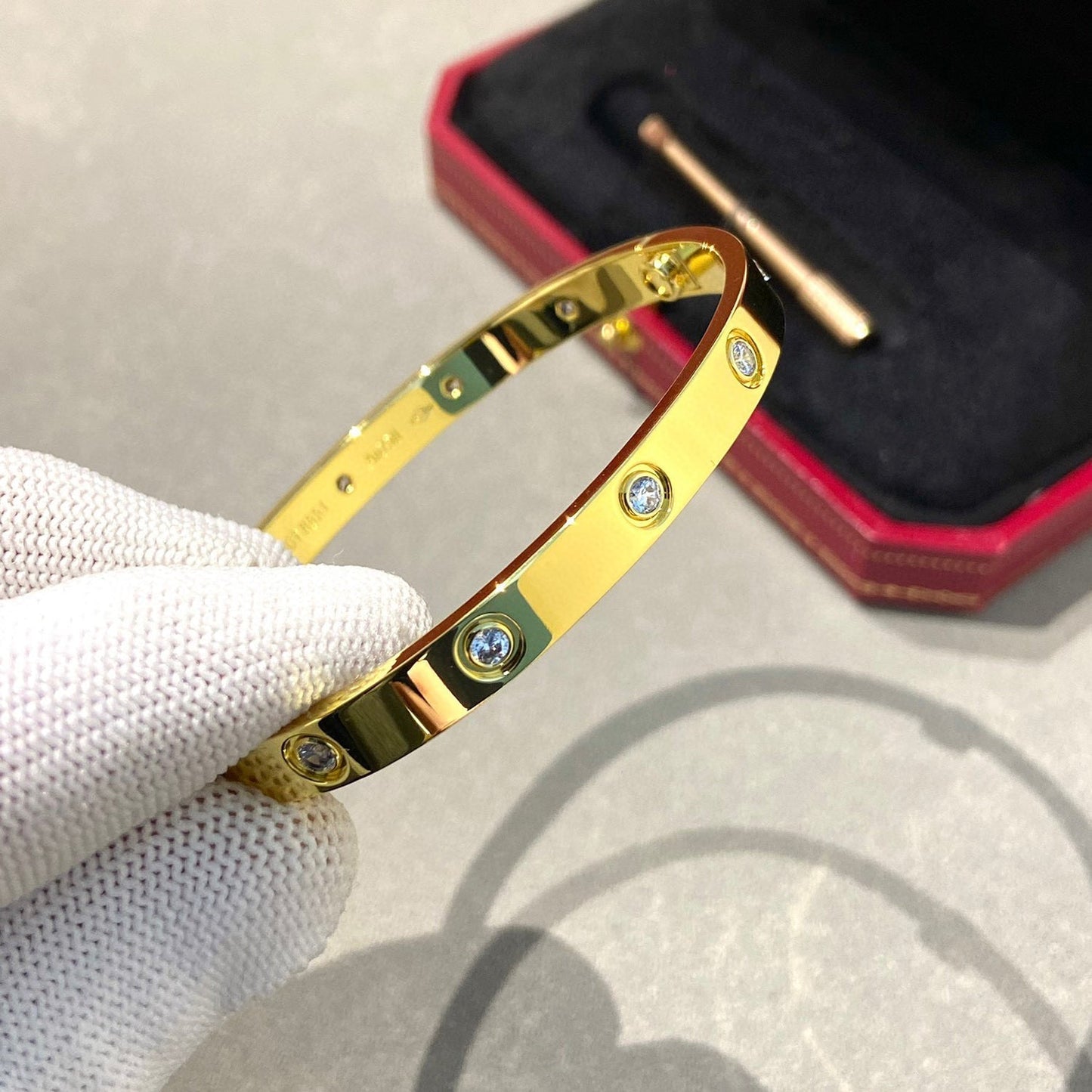 [Pearl Jewelrys]LOVE BRACELET 6.1MM 10 DIAMONDS